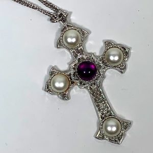 Sarah Conventry Cross Necklace